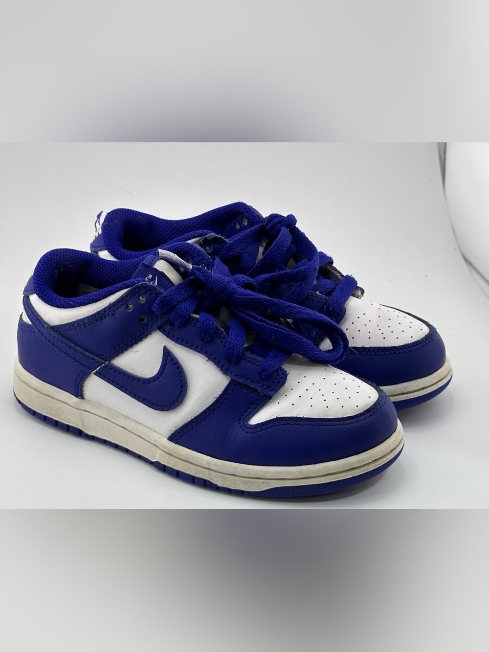 Nike Kids Blue and White Low-Top Sneakers